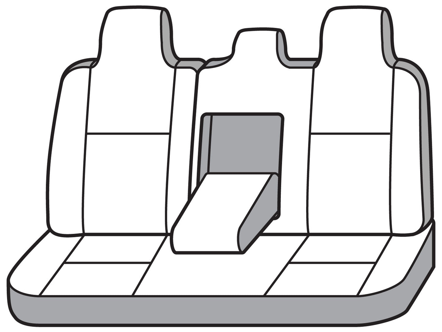 Seat Saver SS8565PCCH - Covercraft SeatSaver Custom Seat Cover - Polycotton Char