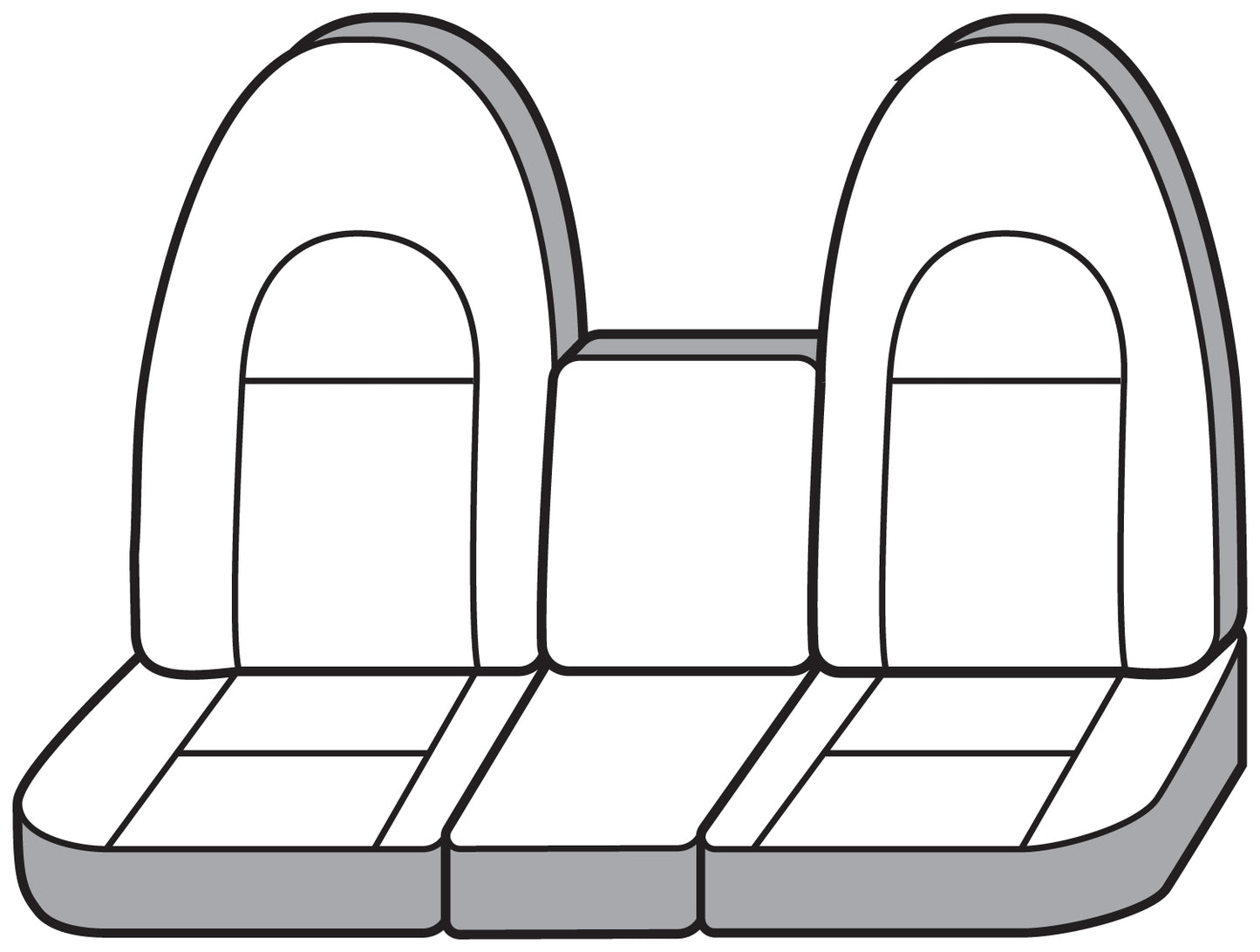 Seat Saver SS3305PCCH - Covercraft SeatSaver Custom Seat Cover - Polycotton Char