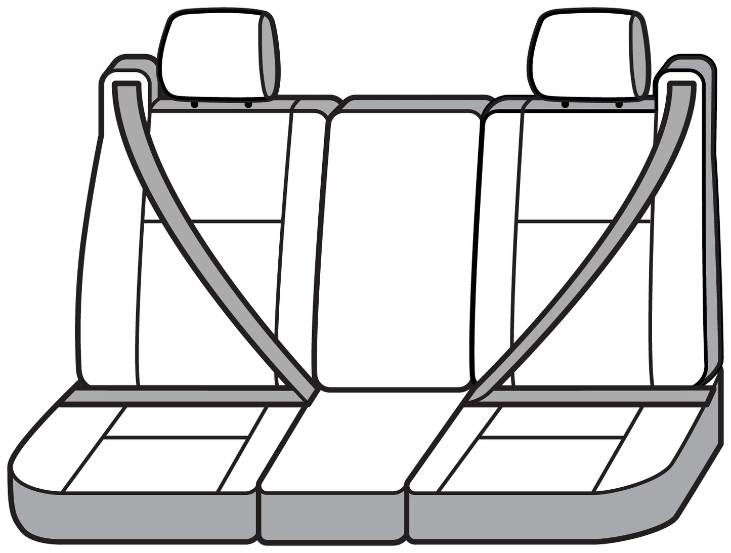 Seat Saver SS3351PCCH - Covercraft SeatSaver Custom Seat Cover - Polycotton Char