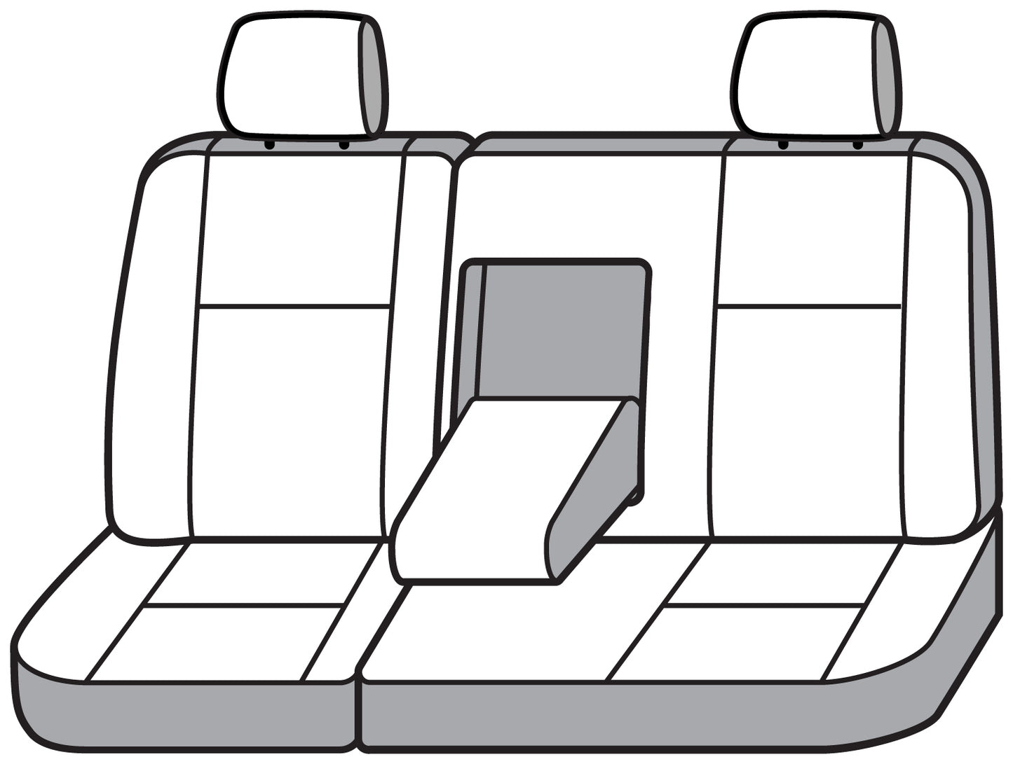 Seat Saver SS8357PCCH - Covercraft SeatSaver Custom Seat Cover - Polycotton Char